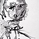 #1179 Pen & Ink, drawing, Willard Art