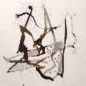 Willard Art, Miniature, Pen & Ink, Watercolor, #1367