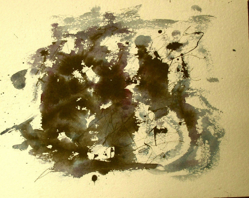 #1091 Watercolor, ink