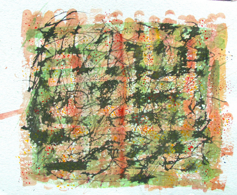 #1092 Watercolor, ink