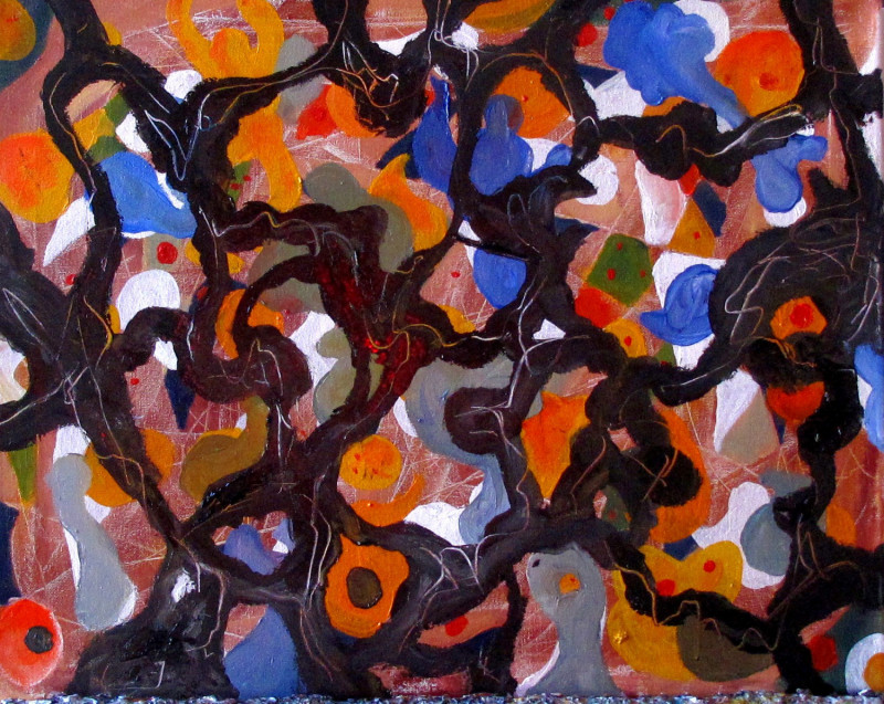 #11014, Abstract Oil Painting