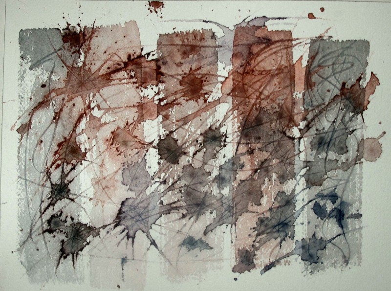 Watercolor by Willard. #1112. Abstract Watercolor