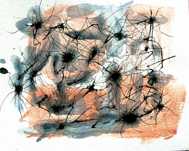 #1143 Watercolor, ink