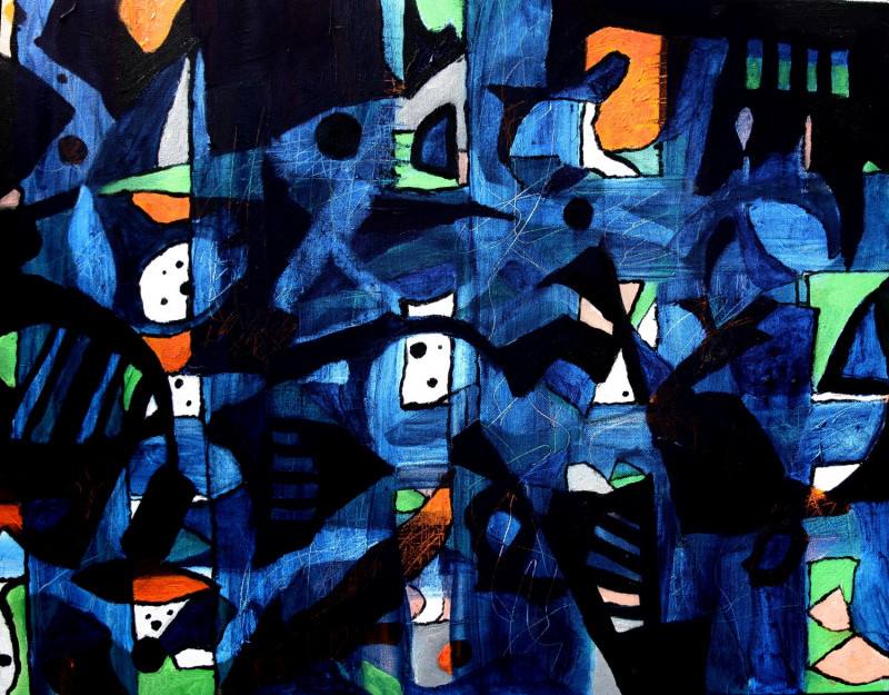 Willard Art, #1175, Abstract Oil Painting