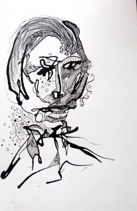 #1179 Pen & Ink, drawing, Willard Art