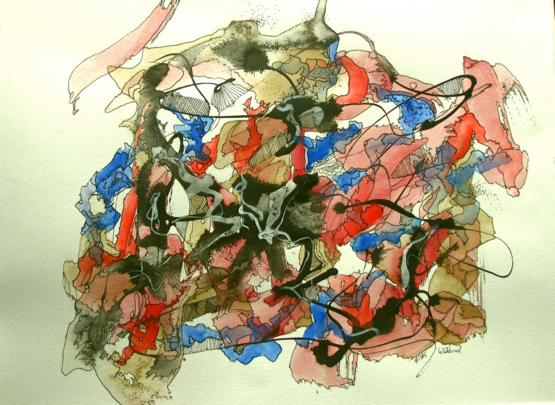 Acrylic Ink India Ink, watercolor