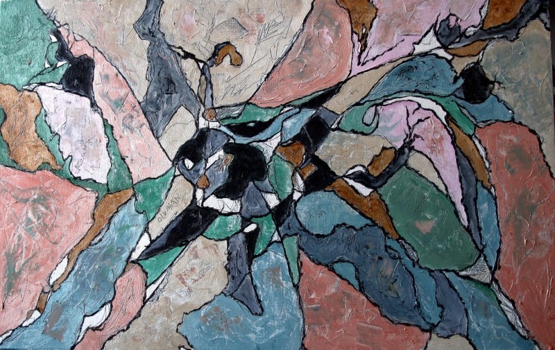 #1196 Abstract Oil Painting