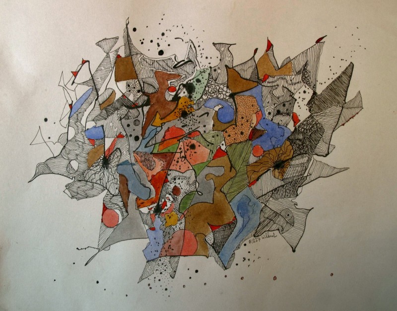 #1227 Watercolor, Pen&Ink, Willard Art