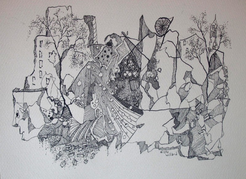 #1236, Imaginary Landscape, Willard Art