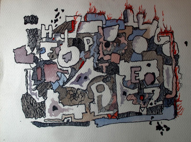 #1237, Willard Art, Watercolor, Pen and Ink