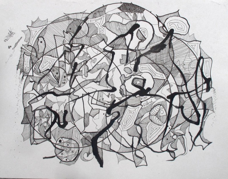 Pen & Ink, Child's Play, Willard Art