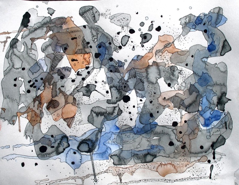 #1260 11"x14" Acrylic Ink Willard Art