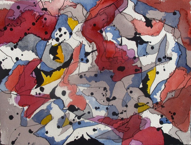 #1265 Intensities, Acyrlic Ink, Watercolor Willard Art