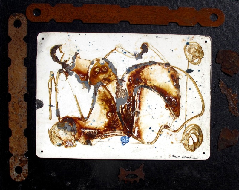 #1269 Found Art, Breaker box Willard Art
