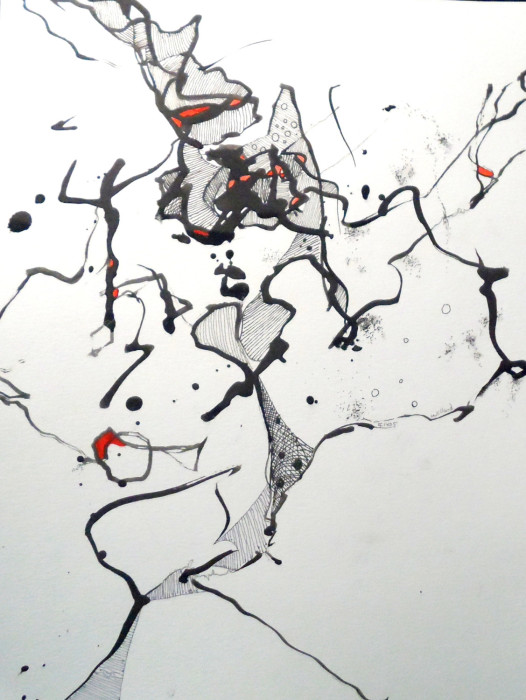 Watercolor, Ink 