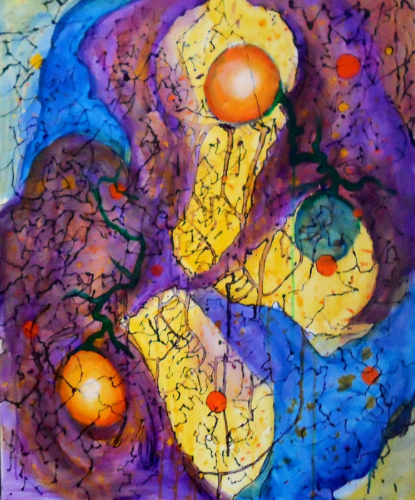 #1419, Acrylic  abstract,