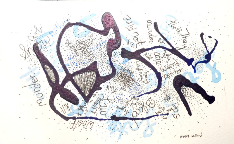 Mineature, watercolor, Ink, Willard Art