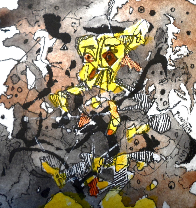 Willard Art,watercolor,ink,Miniature,#1495