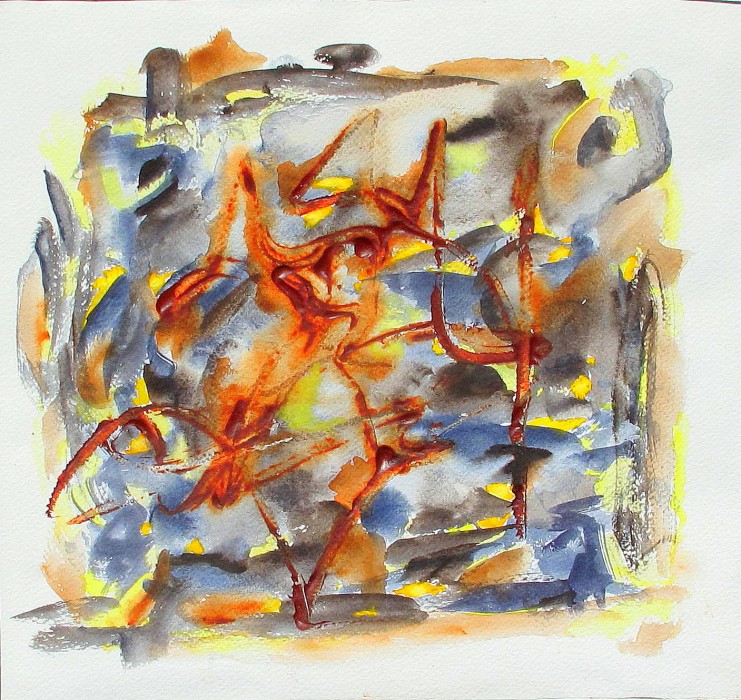 watercolor, abstract painting