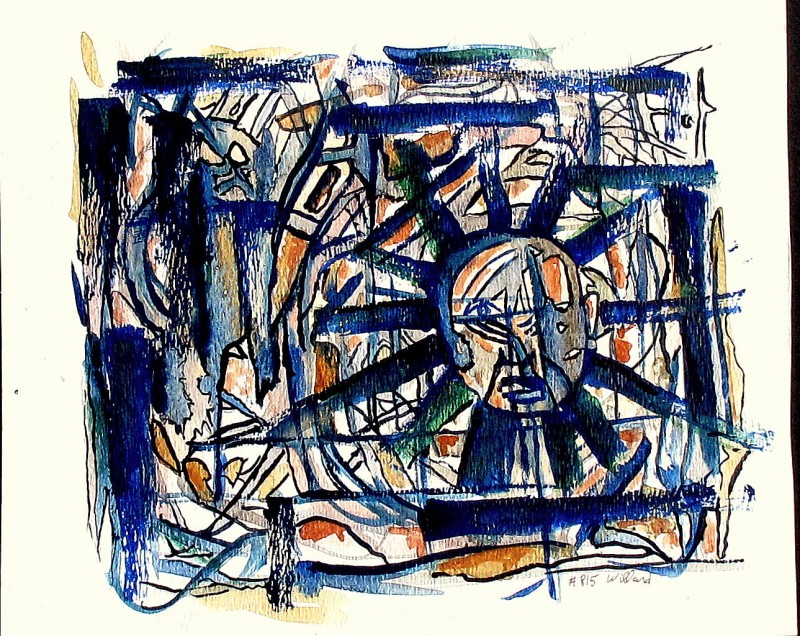 #715 Abstract watercolor