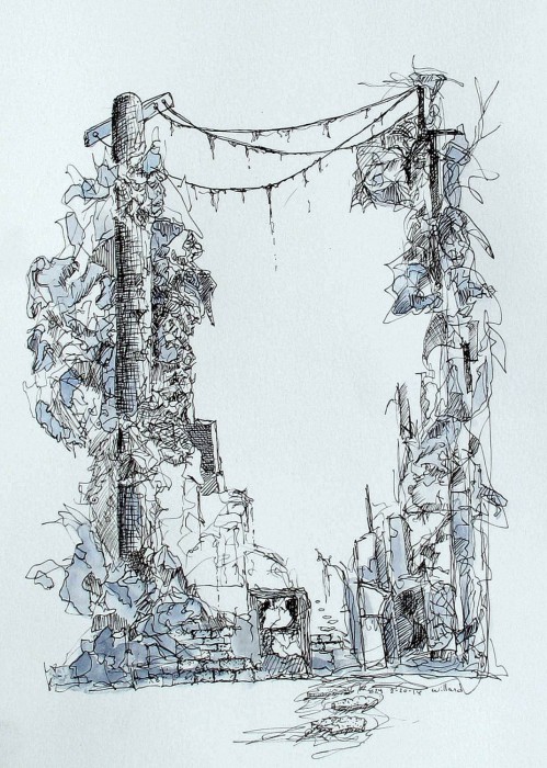 Abstract Drawing, surrealism, Art under $500. Pen & Ink