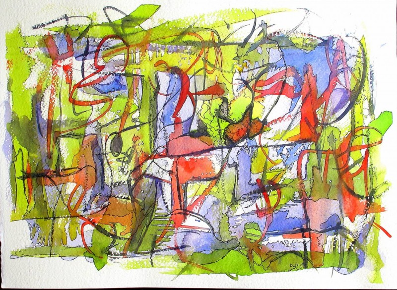 #838 Watercolor, ink