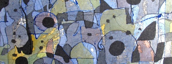 #1250 Watchers Watercolor and Acrylic Ink. Willard Art